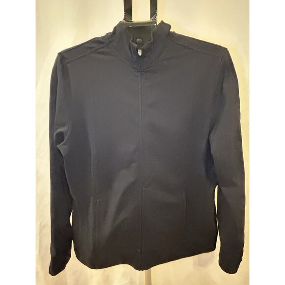 Lands' End Jackets & Blazers - Lands' End Black Full Zip Jacket Women's size L